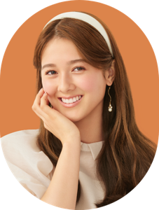 The image after coloring the hair with NATURAL BROWN.