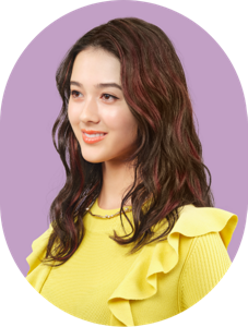 The image after coloring the hair with PINK BROWN.