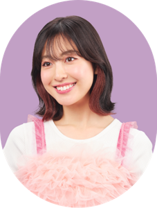 The image after coloring the hair with PINK BROWN.