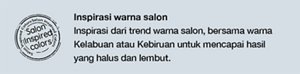 Inspirasi warna salon Inspirasi dari trend warna salon,bersama warna Kelabuan atau Kebiruan untuk mencapai hasil yang halus dan lembut.