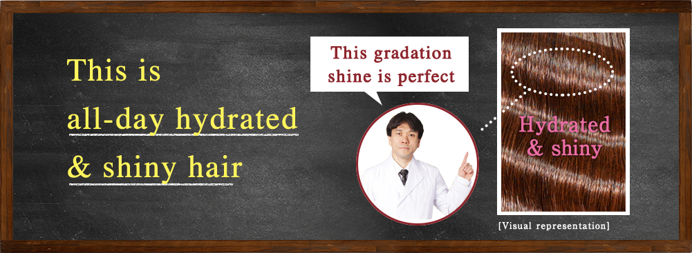 This is all-day hydrated & shiny hair