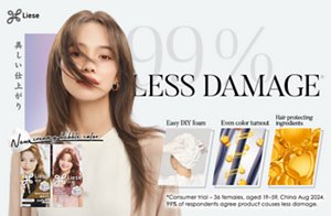 Liese Creamy Bubble Color with 99% less damage for salon quality hair coloring