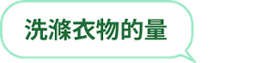 洗滌衣物的量
