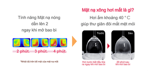 Tính năng Mặt nạ nóng  dần lên 2 ngay khi mở bao bì Mặt nạ xông hơi mắt là gì? Hơi ấm khoảng 40 ° giúp thư giãn đôi mắt mệt mỏi