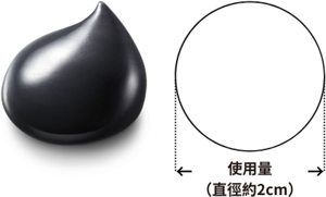 使用量 (直徑約2cm)