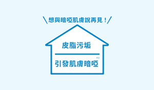 想與暗啞肌膚說再見!皮脂污垢引發肌膚暗啞*2