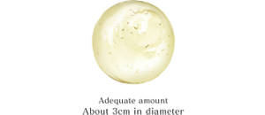 Adequate amount 3 pumps