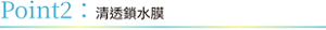 Point2:清透鎖水膜