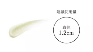 建議使用量 直徑 1.2cm