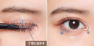 二重さんアイシャドウの塗り方