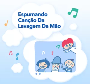 Espumando Canção Da Lavagem Da Mão