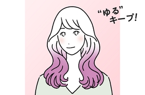 仕上がりイメージイラスト “ゆる”キープ!