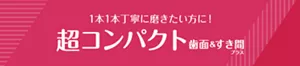 1本1本丁寧に磨きたい方に! 超コンパクト 歯面&すき間プラス