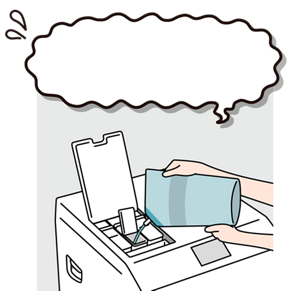 洗たく機への洗剤・柔軟剤の補充イメージ