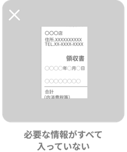 必要な情報がすべて入っていない