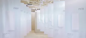 ロリエ ナプキン ミュージアムの展示のイメージ。