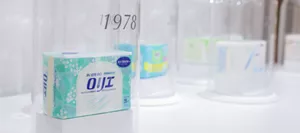 ロリエ ナプキン ミュージアムの展示のイメージ。