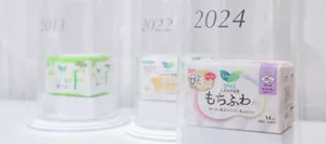 ロリエ ナプキン ミュージアムの展示のイメージ。