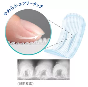 やわらかいシート表面のイメージ。