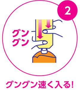 グングン速く入る