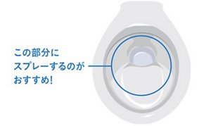 便器の中の周りにスプレーするのがおすすめ