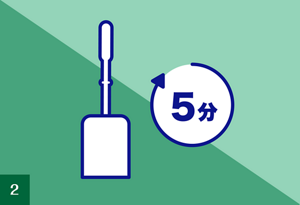 ブラシをケースに入れて放置しているイメージ