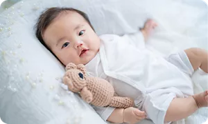 笑顔の赤ちゃん