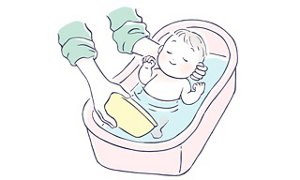 かけ湯をしてしっかり洗い流す