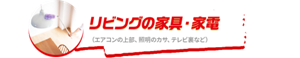 リビングの家具・家電(エアコンの上部、照明のカサ、テレビ裏など)