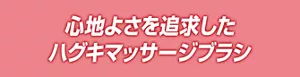 心地よさを追求したハグキマッサージブラシ