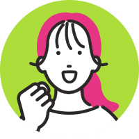 使用者のお声 女性のイラスト