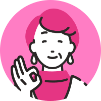 使用者のお声 女性のイラスト