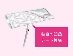 独自の凹凸シート模様