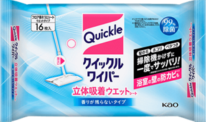クイックルワイパー 立体吸着ウエットシート 香りが残らないタイプ