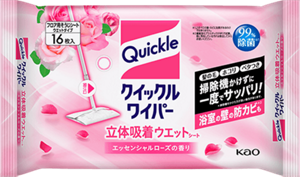 クイックルワイパー 立体吸着ウエットシート エッセンシャルローズ