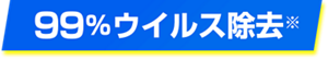 99%ウイルス除去※