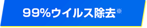 99%ウイルス除去※