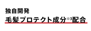 独自開発 毛髪プロテクト成分※3配合