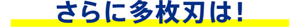 さらに多枚刃は!