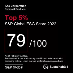 Logo: "Top 5%" in S&P Global's Sustainability Yearbook 2023