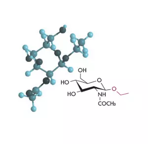 独自開発成分「NAG2.0*1 」の分子構造(イメージ)と分子式