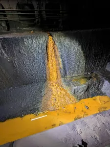 鉄バクテリア汚泥の様子