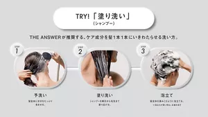 おススメの使い方「ジアンサー スーパーラメラシャンプー」の「塗り洗い」