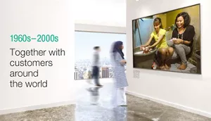 1960s - 2000s Together with customers around the world