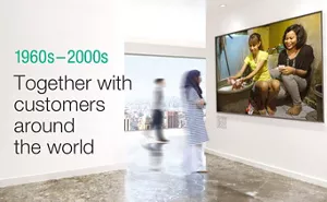 1960s - 2000s Together with customers around the world
