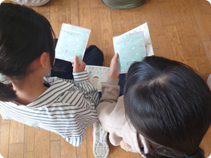 教材を使用している様子