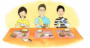 食品にも活用される界面科学のイメージイラスト