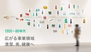 1950~80年代 広がる事業領域 清潔、美、健康へ