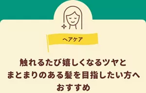 ヘアケア。触れるたび嬉しくなるツヤとまとまりのある髪を目指したい方へおすすめ。