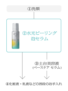 お手入れステップ